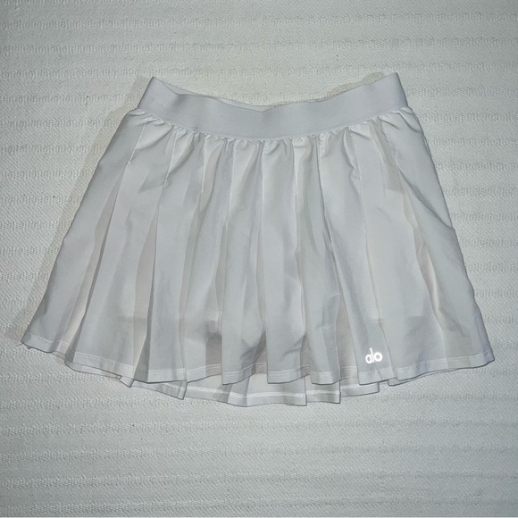 Alo Yoga Varsity Pleated Tennis Skirt Skort Womens Size S A Line Preppy Golf - Picture 2 of 7